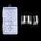 Extra Short Square Nail Tips, 240pcs Half Matte Square French Nail Tips Short Half Cover Fake Nails, 12 Sizes No C Curve Nails Tips for Acrylic Nails Professional at Home DIY and Nail Salons