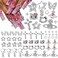 48PCS Y2K Nail Charms and Gems 3D Silver Star Butterfly Planet Cross Nail Charms for Acrylic Nails Design Kawaii Nail Jewels for Nail Art&hellip;