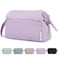 Narwey Makeup Bag Women Wide-open Make up Bag Travel Cosmetic Bag Organizer Toiletry Bag for Cosmetics Toiletries Accessories (Purple)