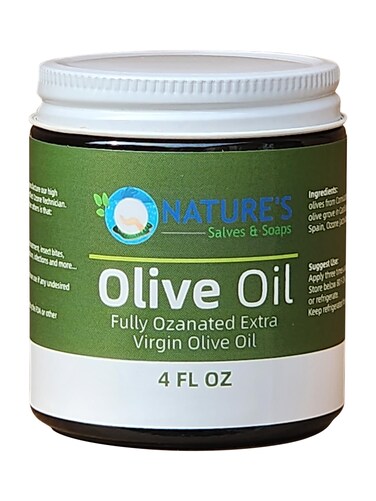 Nature's Salves and Soaps Non-Organic Cold Pressed Extra Virgin Olive Oil (4 Ounce)