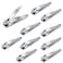 10 Pieces Nail Clippers Bulk Stainless Steel Fingernail Clippers Flat Toenail Clippers Portable Travel Fingernails Pointed Manicure Pedicure Sturdy Trimmer