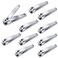10 Pack Straight Nail Clippers Bulk,Sharp Blade Toe Nail Clippers Fingernail &amp; Toenail Nail Clipper in Bulk,Nail Supplies Manicure Tools for Women Man Adult Homeless Care