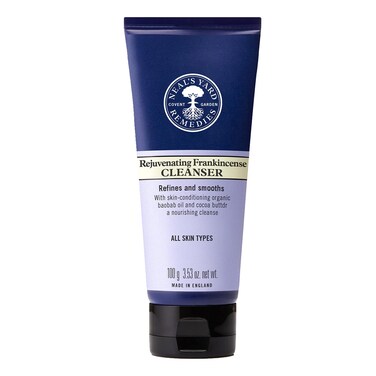 Neal's Yard Rejuvenating Frankincense Cleanser with Aloe Vera &amp; Cocoa Butter, Smoothes &amp; Refines, All Skin Types, Vegan Approved, Cruelty-Free 100mL