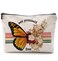 Mental Health Set Yourself Free Retro Flower Butterfly Inspirational Makeup Bag Cosmetic Bags with Zipper Pouch Travel Toiletry Case,Butterfly Gifts for Women Girls,Mental Health Awareness Gifts