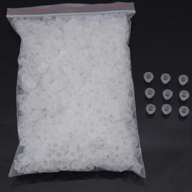 Tattoo Ink Caps,New Star Tattoo Disposable 1000pcs Ink Cups Small 9MM for Tattoo Ink Tattoo Supplies