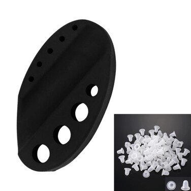 Tattoo Machine Pen Stand,New Star Tattoo Ink Cups Holder with 30pcs Silicone Tattoo Ink Caps,Ink Cup Holder for Tattooing,Pigment Organizer Tattoo Pen Holder Micro-Blading Tattoo Supplies