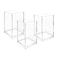 3 Pack Clear Acrylic Cosmetic Pencil Pen Holder Cup, Clear Makeup Brush Holder, Desk Acrylic Brushes Storage