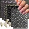 8 Sheets Stars Nail Art Stickers Decals 3D Gold Silver Laser Design Luxury Star Nail Stickers for Nail Art Accessories Self-Adhesive Pegatinas U&ntilde;as Glitter Star Stickers for DIY Manicure Decorations