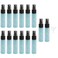 14 Pieces Empty Glass Spray Bottle, 10 ml/ 0.33 oz Fine Mist Sprayer Bottles Portable Refillable Perfume Container for Essential Oils, Travel (Cyan)