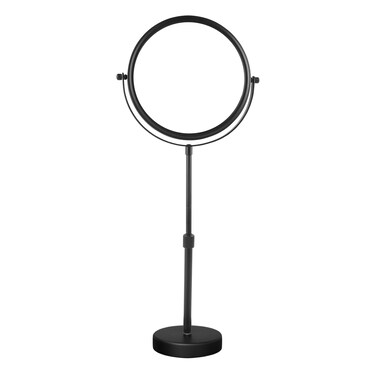 Nicesail Higher Taller Tabletop Makeup Mirror of 8 Inch, 5X Magnified Makeup Mirror Countertop Standing, Height Adjustable, Double Sided Mirror in Matte Black (8 Inch, 5X)&hellip;