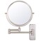 Nicesail Brass Make up Mirror Wall Mounted,1X and 7X Double-Sided Magnifying Mirror Brass Vanity Mirror for Bathroom Wall Extendable Swivel, Antique Brass Finish (8 Inch, 7X)
