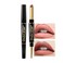 Nude Brown Women's Matte Lipstick and Lip Liner Set,DNM Double-ended Design Lip stick and LipLiner in One,Lasting Waterproof Lipstick and Lip Liners Combo Lip Liner Pencil Set 12#