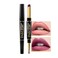 Plum Purple Women's Matte Lipstick and Lip Liner Set,DNM Double-ended Design Lip stick and LipLiner in One,Lasting Waterproof Lipstick and Lip Liners Combo Lip Liner Pencil Set 05#
