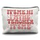 Nogrit Teacher Appreciation Makeup Bag - Groovy 'It's Me, Hi I'm the Teacher' Travel Toiletry Bag - Back to School &amp; Thank You Gift