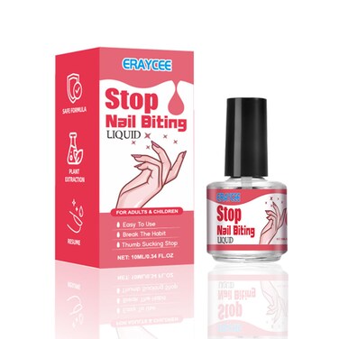 No Bite Nail Polish - Safe And Effective Nail Biting Prevention - Anti Nail Biting Polish - Nail Care Stop Putting Fingers In Your Mouth - Bitter Taste Thumb Sucking Deterrent