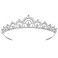 Wedding Tiaras Crowns for Women Cubic Zirconia Gold Tiaras Bride Royal Queen Headband Princess Quinceanera Headpieces for Birthday Prom Pageant Party (Silver2)