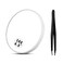 10X Magnifying Mirror, 4.5 Inch Makeup Mirror with Suction Cup and Angled Tweezers Face Mirror Small Mirror Suitable for Eyebrows Beard Remove Blackheads (White)