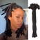 Small Loc Extensions 0.4cm Width, Thinner Size Dreadlock Extensions Human Hair 60 Strands Handmade Loc Hair 14 Inches Loc Extensions Human Hair(Natural Black 14Inch)