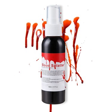 Fake Blood Makeup Spray,Halloween SFX Makeup Fake Blood,Zombie,Vampire and Monster Dress Up Cosplay 2.1Oz(60ml)