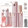 Facial Hair Removal for Women, Painless Womens Facial Hair Remover with 2 Replacement Heads, Lipstick-Sized, USB Rechargeable, Facial Hair Remover for Upper Lip,Chin,Peach Fuzz,Mustache (Pink)