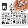 Halloween Nail Stamping Plate Nightmare Before Christmas Nails Stamping Kit The Day of Dead Ghost Holiday Nail Stamping Plate Nail Stamper Kit for Women Girls DIY Salon