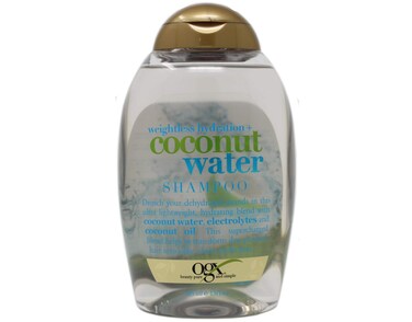 OGX Weightless Hydration + Coconut Water Shampoo, 13 Ounce Bottle, , Lightweight Hydrating Formula Sulfate-Free Surfactants