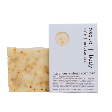 Natural Organic Soap Bar with Lavender and Shea for Face and Body, Coconut Oil and Shea Butter, Moisturizing Bar Soap, Essential Oils, Bar Soap for Women and Men, 4oz, 1 Lavender Soap Bar
