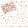 OLYCRAFT 640pcs 8 Styles Cat Nail Art Decorations Brass Resin Fillers Cat Footprint Nail Art Accessories Mini Nail Art Charms for DIY Crafts Manicure Decorations - Gold/Silver with Rose Gold Back