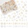 OLYCRAFT 720pcs 24 Styles Sea Theme Nail Art Decorations Brass Resin Fillers Shell Fish Dolphin Nail Art Accessories Mini Nail Art Charms for DIY Crafts Manicure Decorations - Gold/Silver&amp;Rose Gold