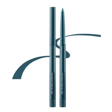 eyeliner pencil retractable eyeliner creamy pigmented smudge proof eye liner pen shimmer Dark Green