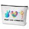 ONDTOM Peace Love Gymnastics Makeup Bags for Teens, Girls Gymnastics Gifts for Players Kids Friends, Gymnastics Stuff Accessories-B52
