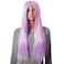 Onedor 30 Inches Long Straight Light Purple Synthetic Hair Women Full Head Cosplay Wig with Wig Cap (TF2403A - Light Purple)