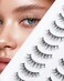 Natural Lashes Fake Eyelashes Natural Look Eye Lashes Pack Natural Eyelashes False Lashes Wispy Lashes 10 Pairs D-M01