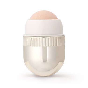 Korean Beauty Oil-Absorbing Volcanic Face Roller, Portable and Reusable Skincare Tool for Oily Skin, Shine Control, Oil Absorber tool for Face (Gold)