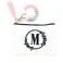 Embroidered letter combination cosmetic bag，Personalized Present Bag, Suitable for Wedding, Birthday, Holiday, is a Great Gift for Women, Mom, Teachers, Friends, Bridesmaids (M)
