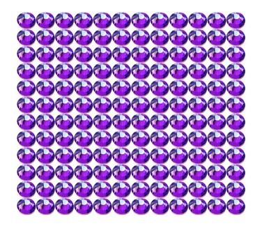Onwon 1440 Pcs Crystal Flat Back Brilliant Round Rhinestones Glass Stones Glitter Gems Faux Diamond for Craft,Nail Art,Shoes,DIY Decorations (SS3 / 1.4mm, Purple)