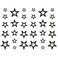 Small Cute Temporary Tattoo Hand Stars (Set of 2)