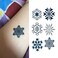Small Cute Temporary Tattoo Snowflake Totem (Set of 2)