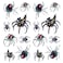 2 Sheets Halloween Shadow, 3D Assorted Black Widow Spider Waterproof Arm Hand Temporary Tattoo Stickers Look Real and Last Long
