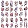 30 Sheets Hand Arm Clavicle Temporary Tattoo Stickers Cute Japanese Style Cat for Men Women Teens