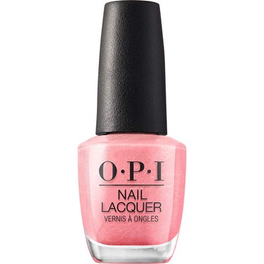 OPI Nail Lacquer Nail Polish   Sheer Light Nude Pink Shimmer Chip Resistant Nail Polish   Vegan, Fast Drying, Streak Free