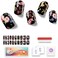 Semi Cured Gel Nail Strips, 20 pcs Nail Wraps, Glaze Gel Nail Stickers, Salon Quality French Manicure, Full Decal Gel Polish Strips, Long Lasting SCG, Easy on, UV Required (Rococo Dance)