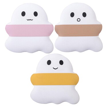 3 Pcs Ghost Puff Beauty Makeup Halloween Makeup Puff Facial Exfoliating Sponge Triangle Powder Puff Cute Makeup Puff Steampunk Foundation Hydrophilic Polyurethane Miss