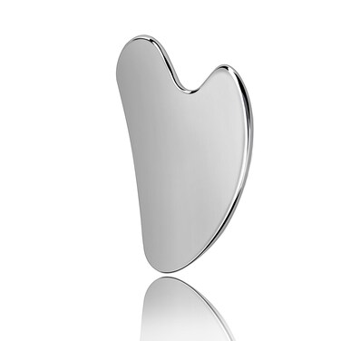 Gua Sha, Stainless Steel Gua Sha Facial Tools, Guasha Tool for Face Upgraded, Guasha Stainless Steel (Silvery)