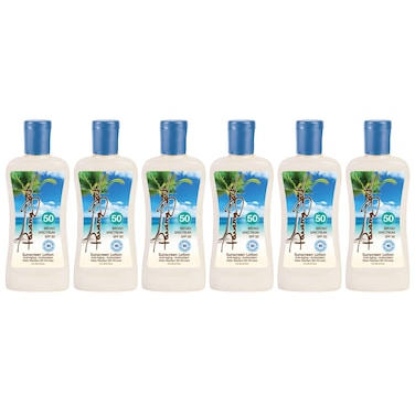 Panama Jack Sunscreen Suntan Lotion - SPF 50, Broad Spectrum UVA/UVB Protection, PABA, Paraben, Gluten &amp; Cruelty Free, 6 FL OZ (Pack of 6)