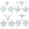 Panelee 4 Pcs Rhinestone Pasties Crystal Breast Covers Body Jewelry Stick Nipple Pasties Breast Body Gems Temporary Chest Stickers for Women Men Makeup Decor Rave Festival Party