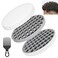 PARAO-Silicone Curling Brush,Magic Wave Hair Afro Comb,Two Sides Interchange Hair Twist Tool,Hair Curler Brush For Men Women Boy Girl,2-Piece Set（Gray）
