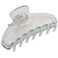 Parcelona French Basic Medium 3 1/2" Celluloid Claw Clips with Tight Spring Girls Hair Jaw Claw Clips Durable Styling Women Hair Accessories, Made in France (Clear)