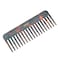 Parcelona French Wide Detangle Large 6 1/4" Celluloid No Static Salon Rounded Teeth Professional Volume Rake Hair Combs for Women and Girls, Made in France (Tortoise Shell Brown)