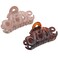 Parcelona French Love Small 2" Blush Pink and Tortoise Shell Celluloid Set of 2 Claw Clips Covered Spring Durable Fashion Hair Styling Clips Women Hair Accessories Girls Hair Clips, Made in France